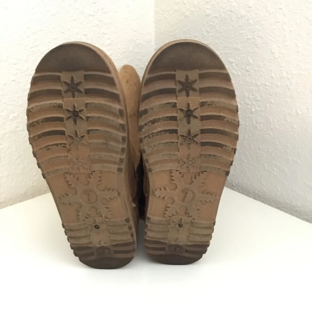 Chestnut Suede-Look Tall Winter Boots - Women